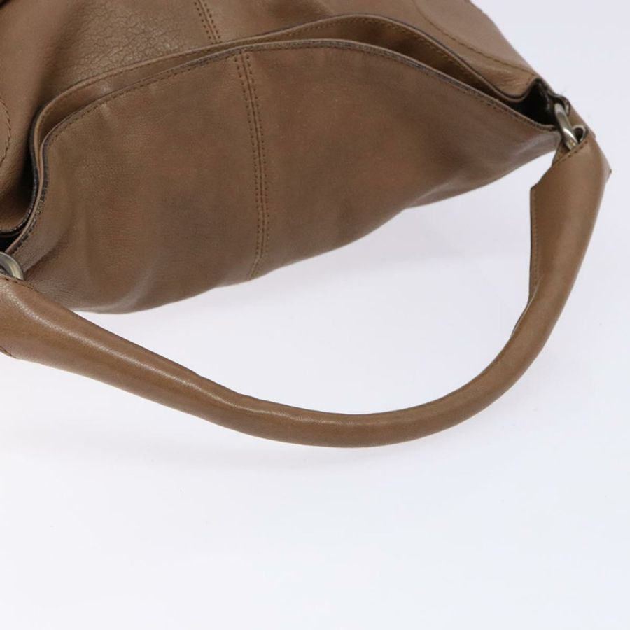 【日本直送】Salvatore Ferragamo 皮革肩背包 米色 金色 正品 BA4410-6