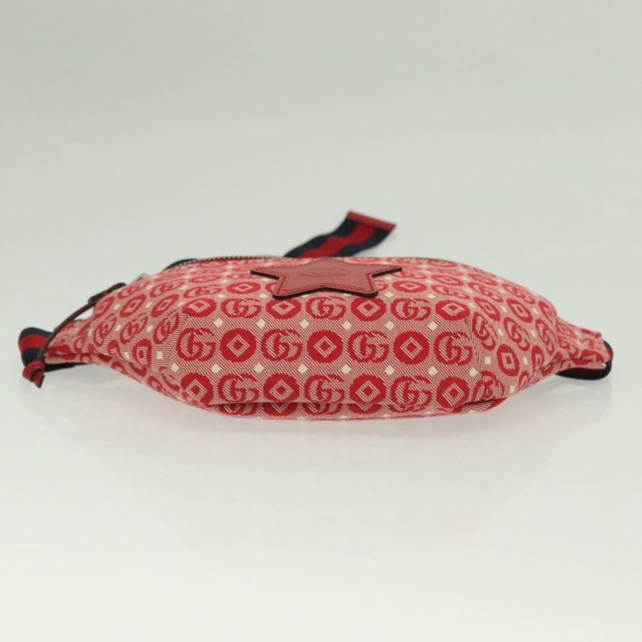 【日本直送】GUCCI 兒童雪莉系列帆布皮革紅色銀色手提包 502095 正品 138552-4