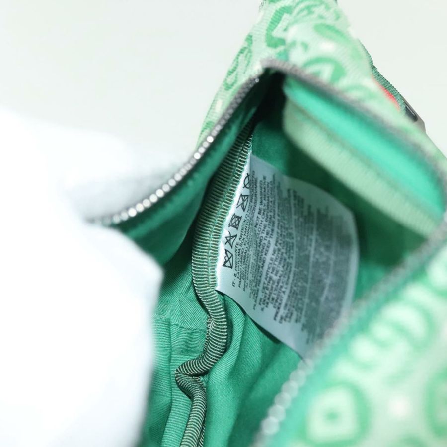 【日本直送】GUCCI 兒童雪莉系列帆布皮革手提包 綠色 銀色 502095 正品 138554-20