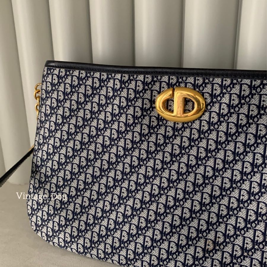Dior vintage 老花手提肩背包-5