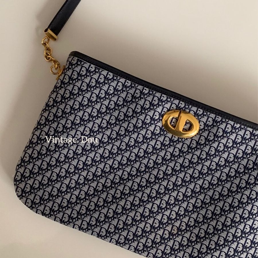 Dior vintage 老花手提肩背包-10