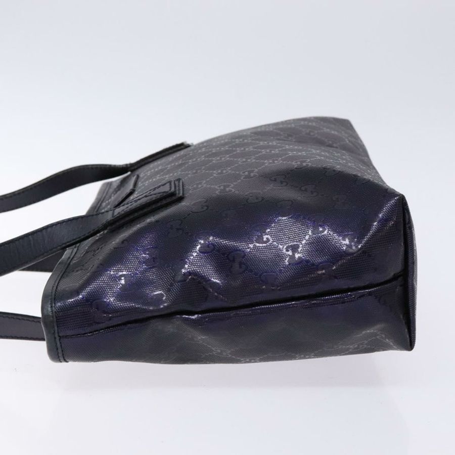 【日本直送】GUCCI GG 聯名款手提包 PVC 海軍藍/銀色 211133 正品 ki5982-3