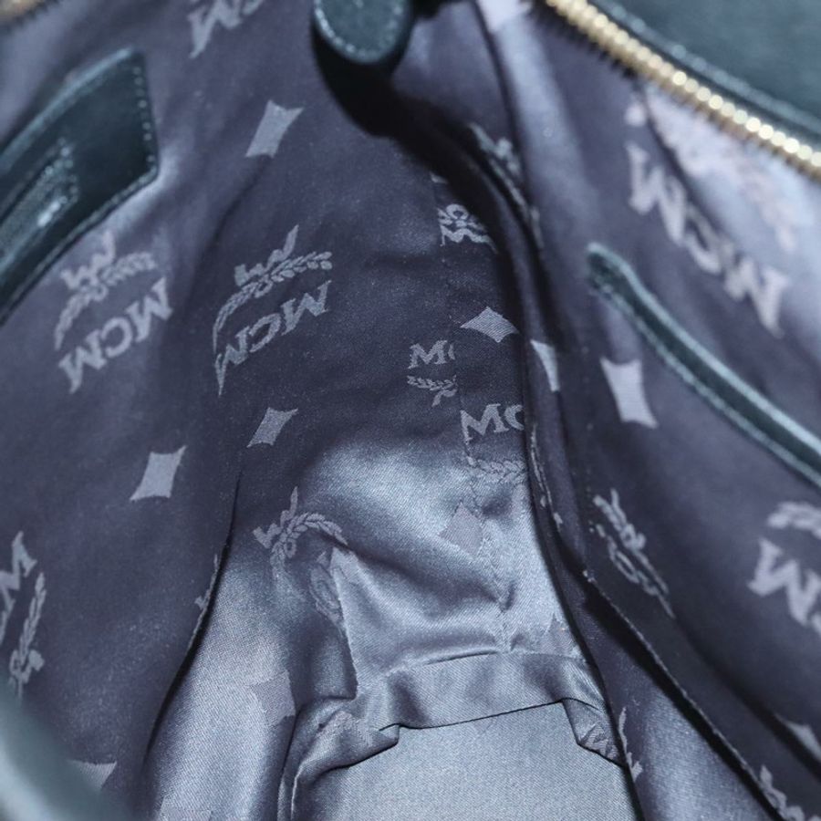 【日本直送】MCM Vicetos Logoogram 肩背包 皮革 2way 黑色 Auth 133981-18