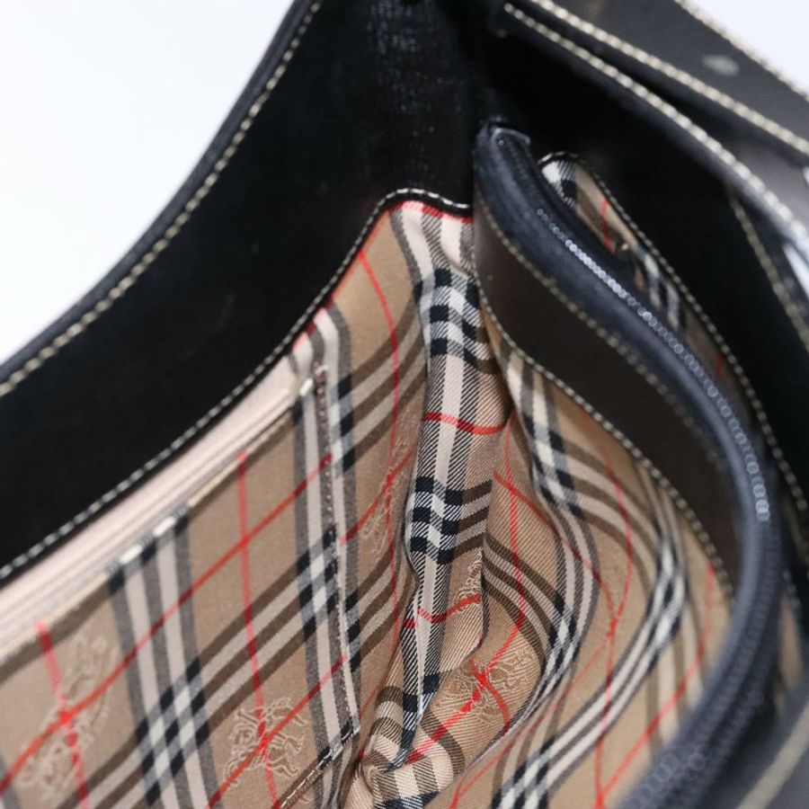 【日本直送】Burberrys 黑色金色皮革單肩包 正品 BA4394-16