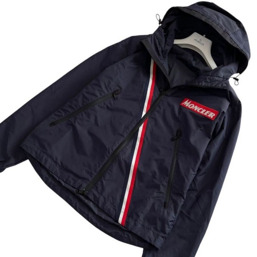 MONCLER #風衣外套#防風外套#藍紅白色#2碼#正品#近全新-2
