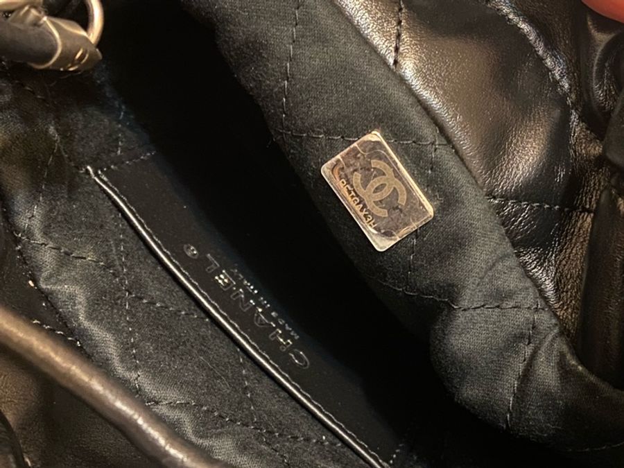 Chanel 22 bag mini 黑銀 垃圾袋 法國總店白盒子-9
