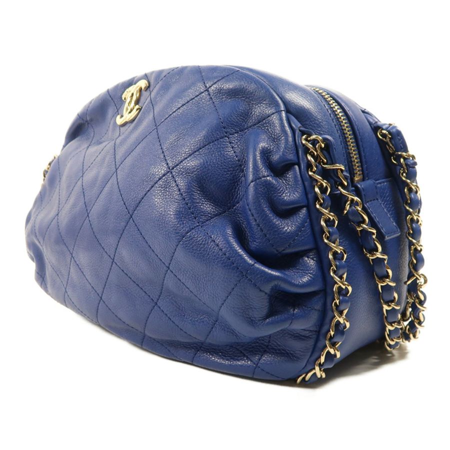 CHANEL 【激減優惠】牛皮皮革Chain Shoulder金扣鏈帶肩背袋-2