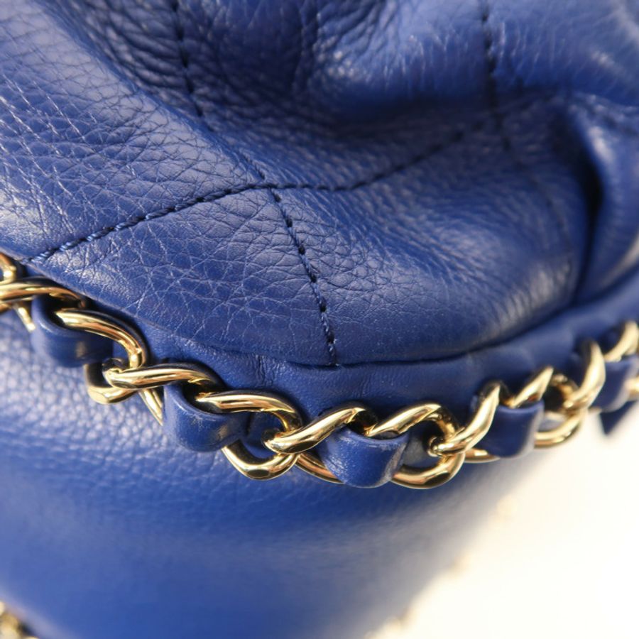 CHANEL 【激減優惠】牛皮皮革Chain Shoulder金扣鏈帶肩背袋-5