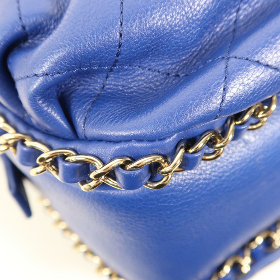 CHANEL 【激減優惠】牛皮皮革Chain Shoulder金扣鏈帶肩背袋-6