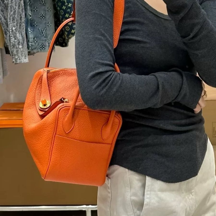 Hermes Lindy26 閒置帶原膜🔥櫃上配貨4️⃣0️⃣萬抱出🧡-6