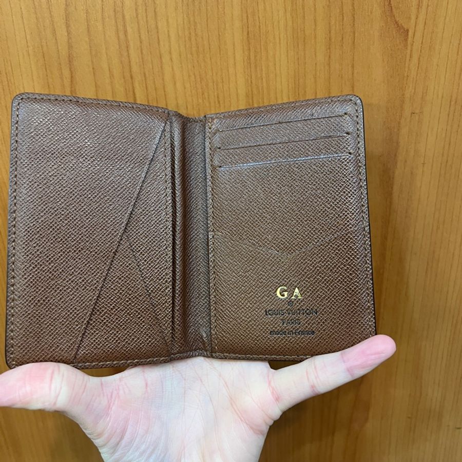LV 原花咖牛皮5卡卡夾M60502-7