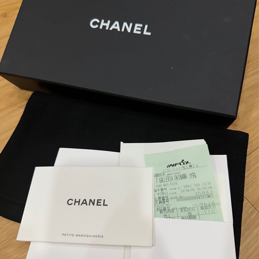 新年發財 錢包🧧CHANEL 香奈兒 香檳金 小羊皮 珍珠鏈條 拉鍊長夾 喜歡來議價❤️-4