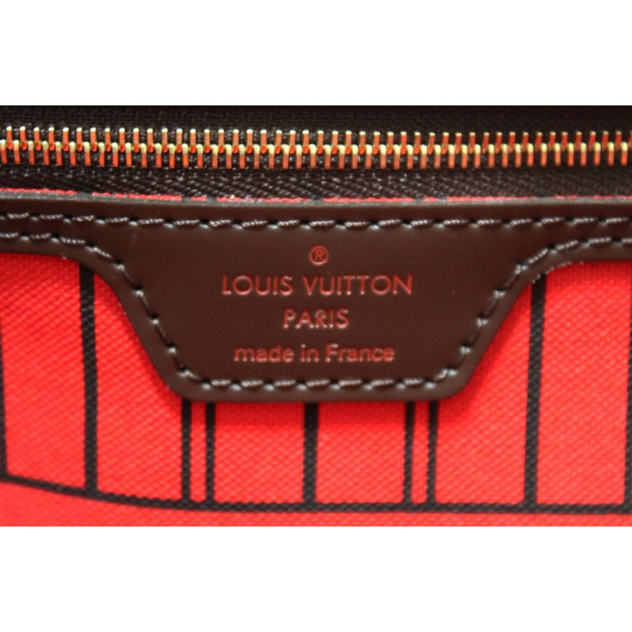 Louis Vuitton Damier Ebene Canvas Neverfull PM Shoulder Tote Bag-17