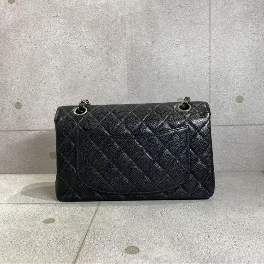 Chanel caviar 黑銀 CF23-1