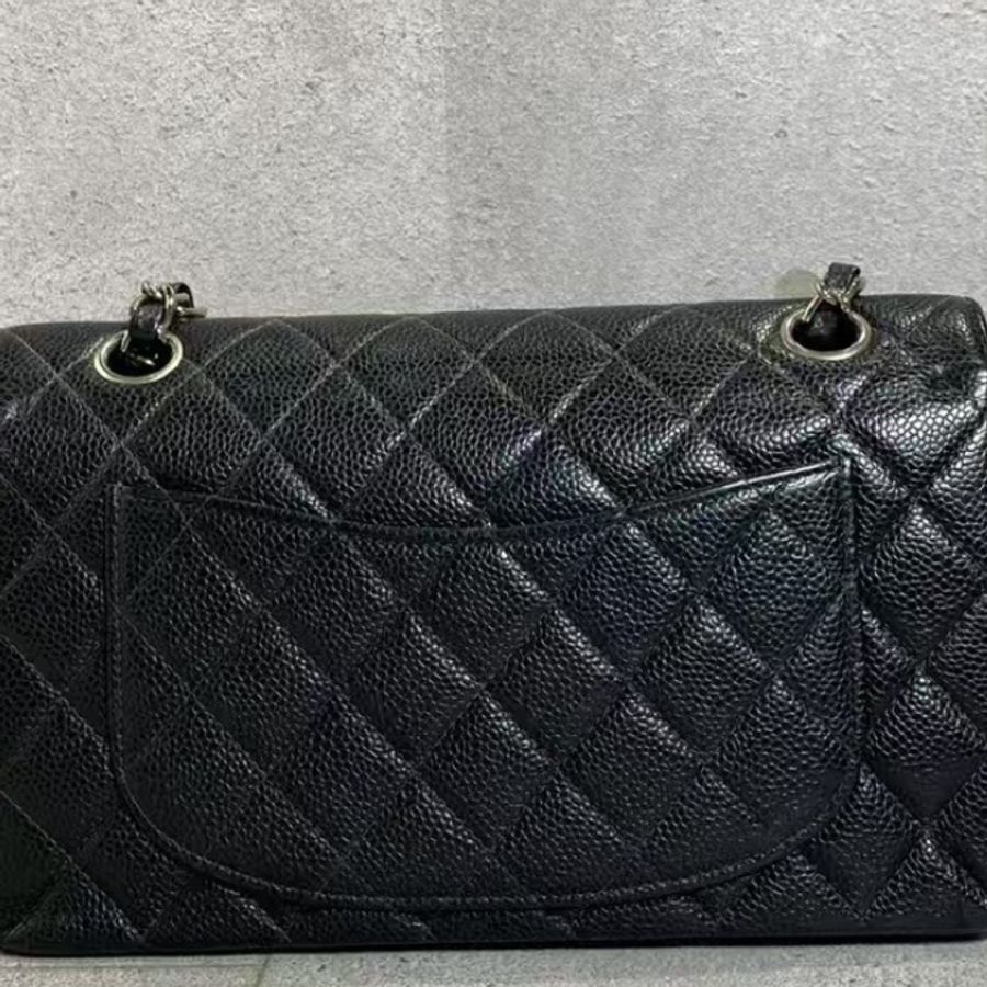 Chanel caviar 黑銀 CF23-9