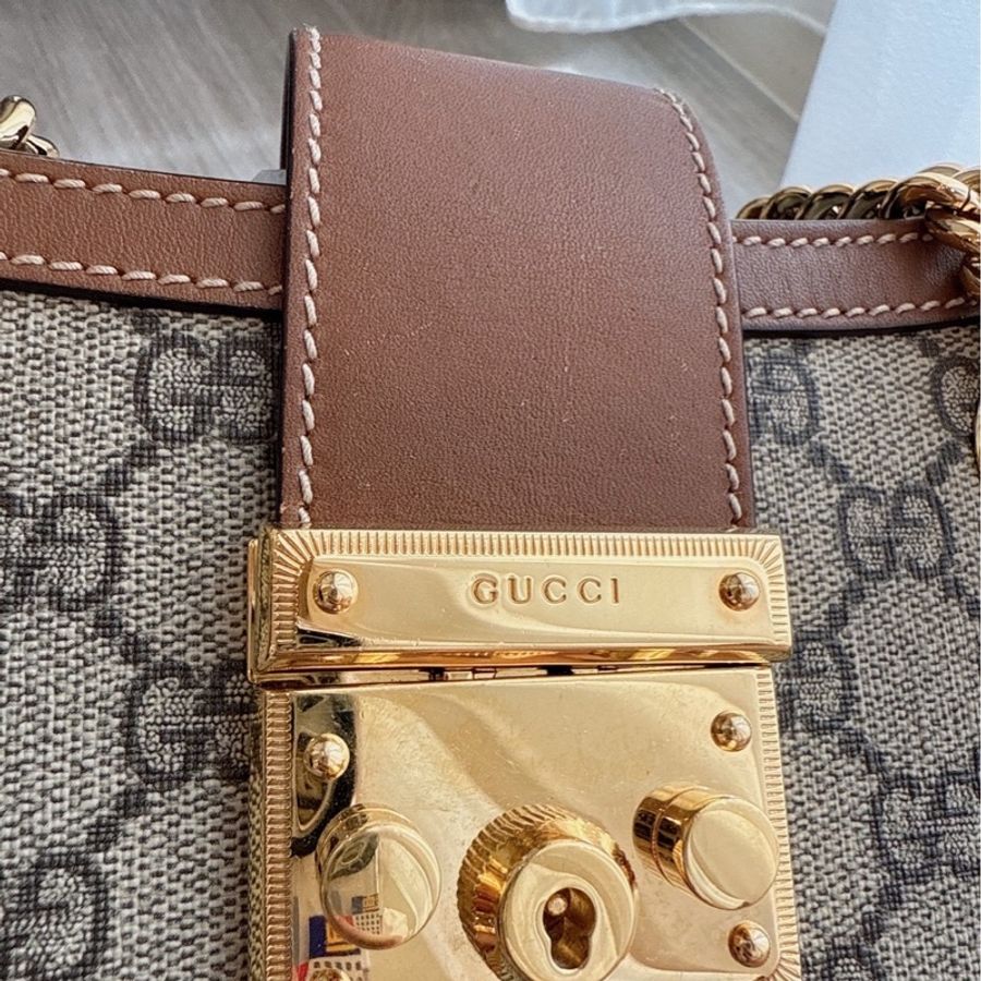 Gucci 老花 Padlock包肩背包-4