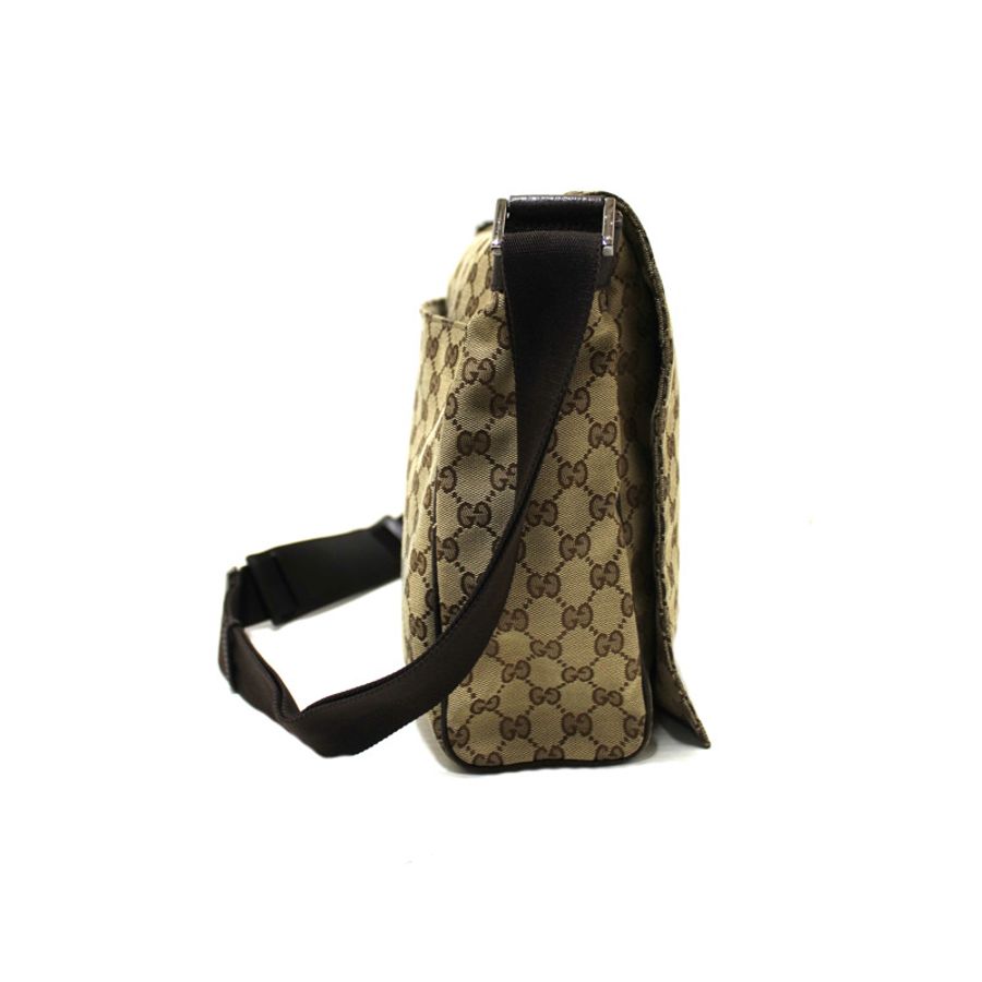 Gucci GG Monogram Flap Messenger Bag 145861-4
