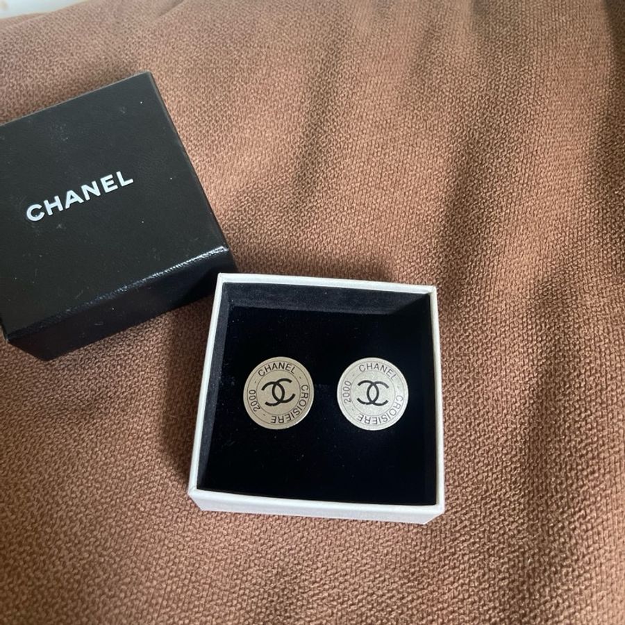 Chanel vintage夾式耳環-1