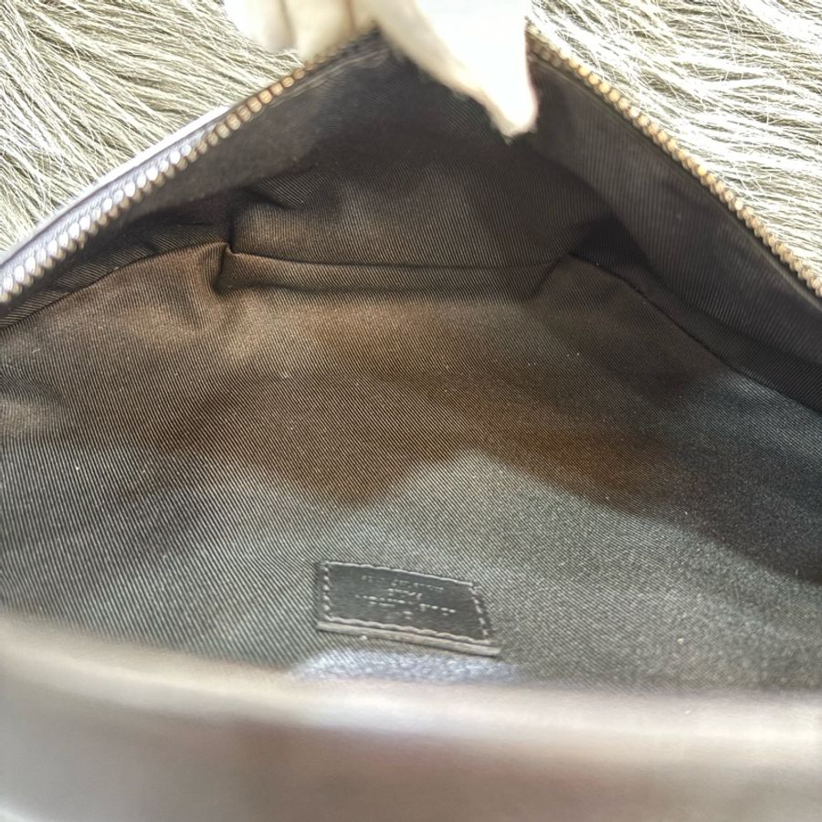 LV M46036 DISCOVERY 黑色牛皮 原花字紋老花 腰包 斜背包 肩背包 胸口包 霹靂包-30