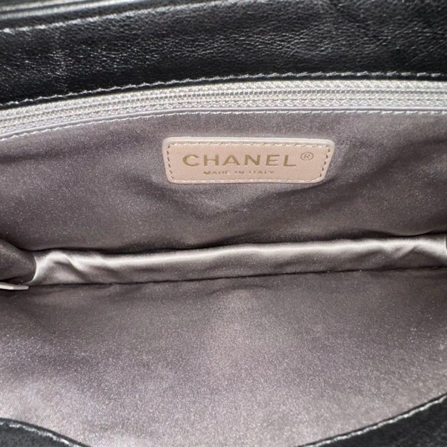 CHANEL黑金拜占庭系列肩背腋下信封包28*20*4 98新配件塵袋-1