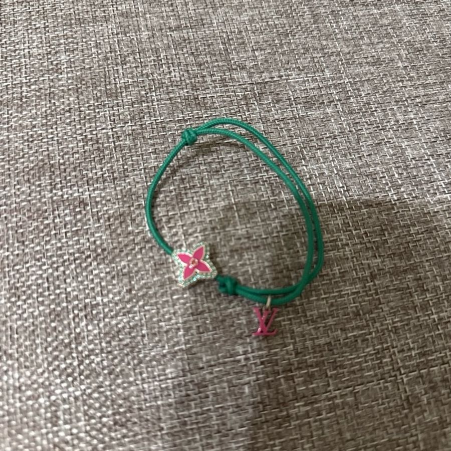 LV Monogram Flower Stesia 手環(綠色）-2