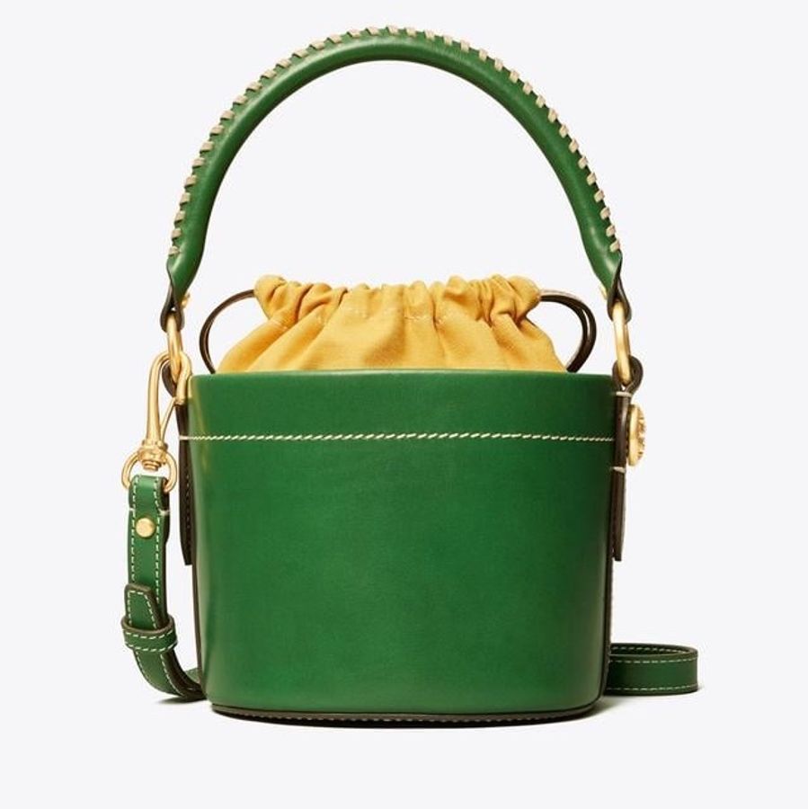 TORY BURCH 綠色皮革肩背包-0