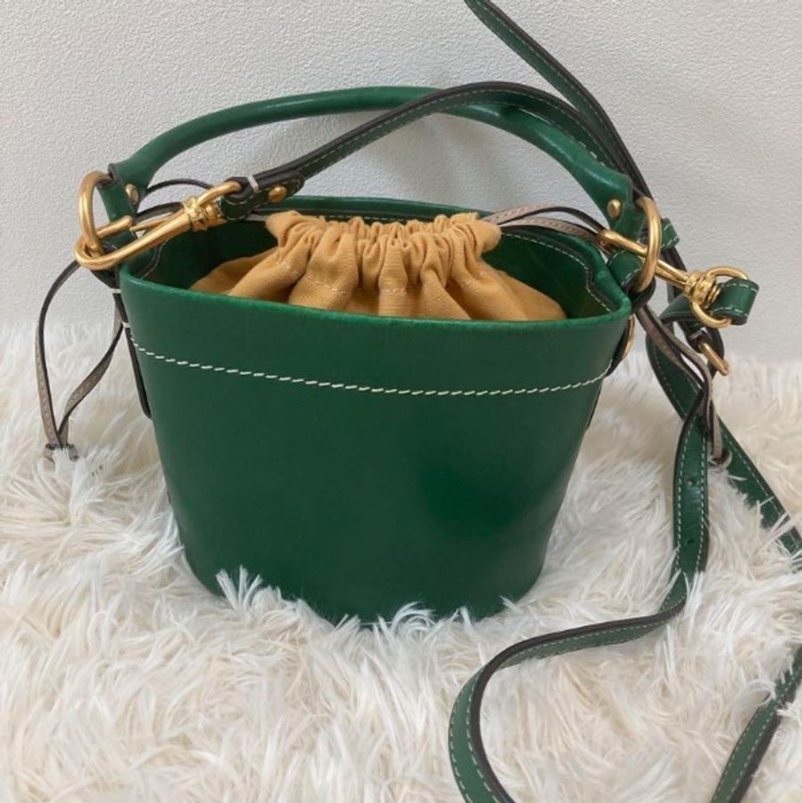 TORY BURCH 綠色皮革肩背包-1