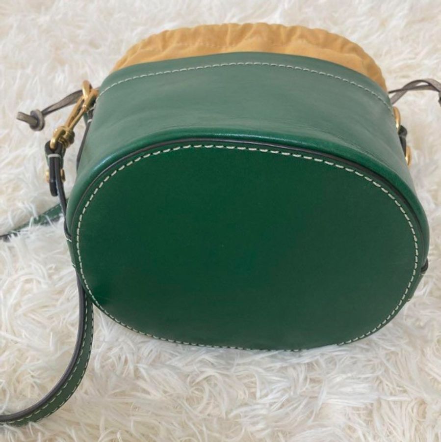 TORY BURCH 綠色皮革肩背包-2