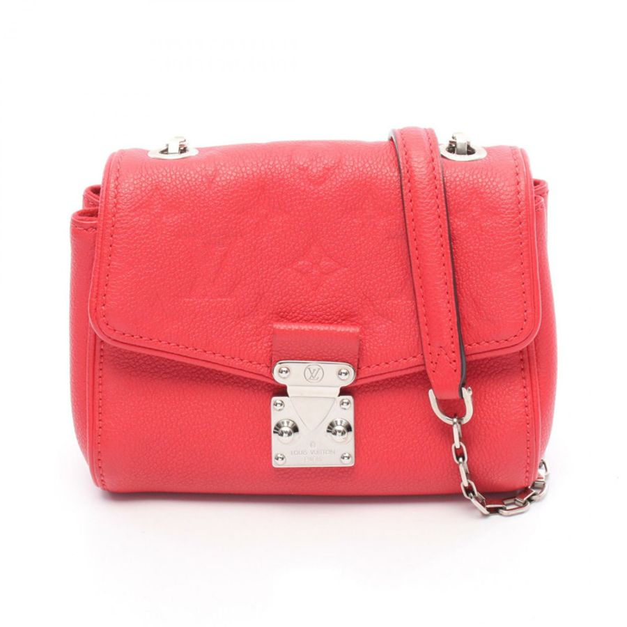 路易威登 Saint Germain BB 鏈條單肩包 M41772 Monogram empreinte 紅色-0