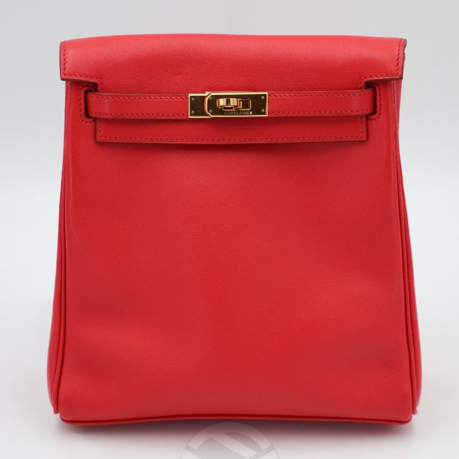 【飛天馬精品】HERMES 愛馬仕-後背包 Kelly Ado 20 Swift小牛皮 金扣 "A刻"-0