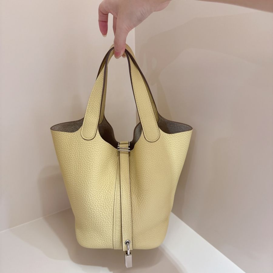Hermes 菜籃子18 🐤絕版小雞黃-10