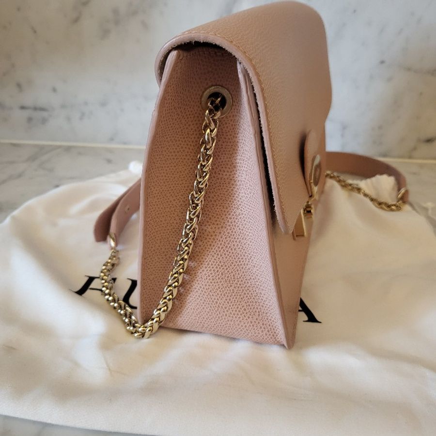FURLA Metropilis 粉裸色 肩背-5