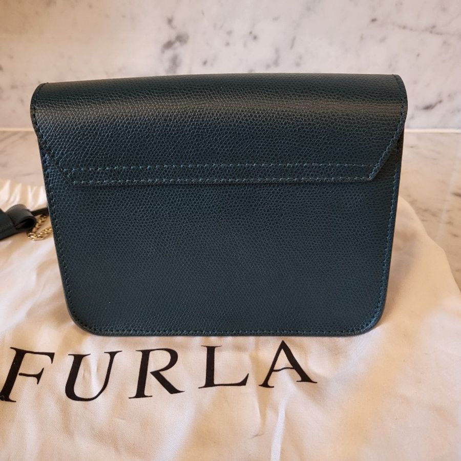 Furla Metropolis mini 墨綠色/肩背/斜背-1