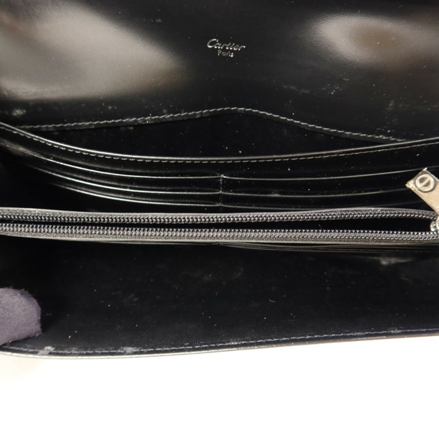 CARTIER 【激減優惠】牛皮皮革Long Wallet銀扣長錢包-4