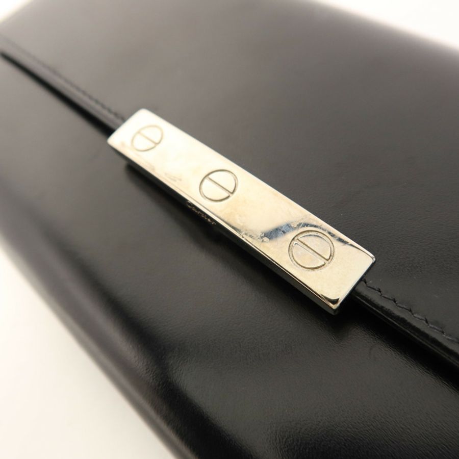CARTIER 【激減優惠】牛皮皮革Long Wallet銀扣長錢包-13