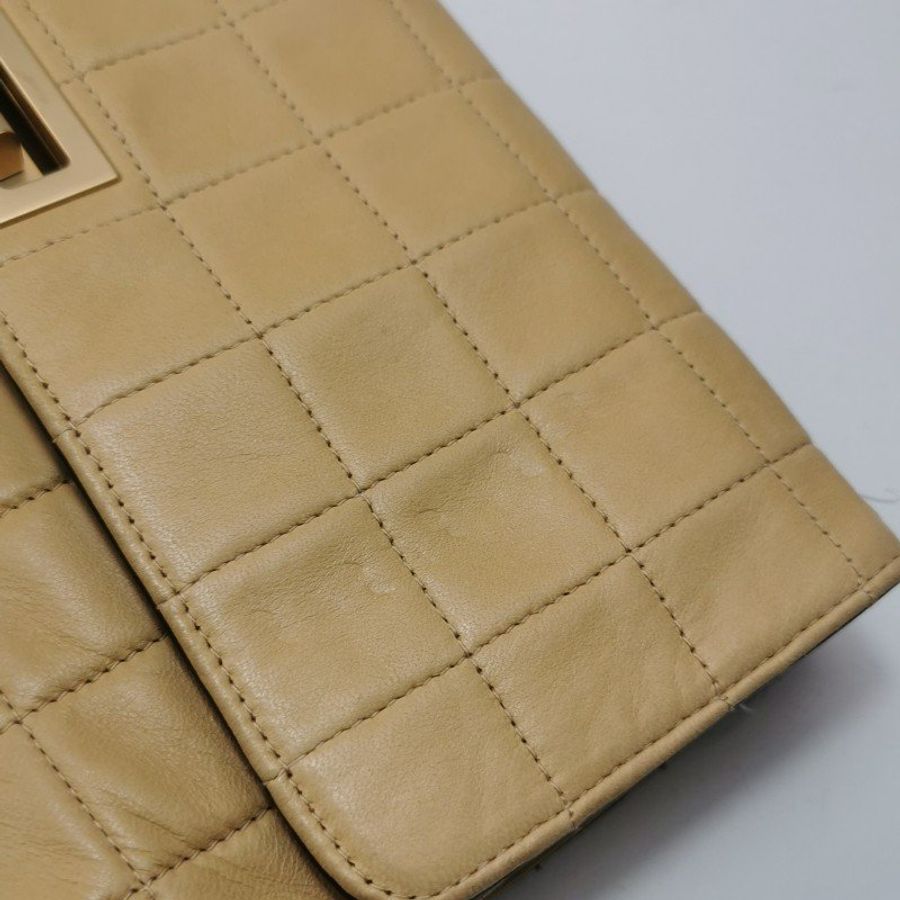 Chanel 2.55 Bag 羊皮 拼色 雙面 冰格 矩形旋扣 手提包-16