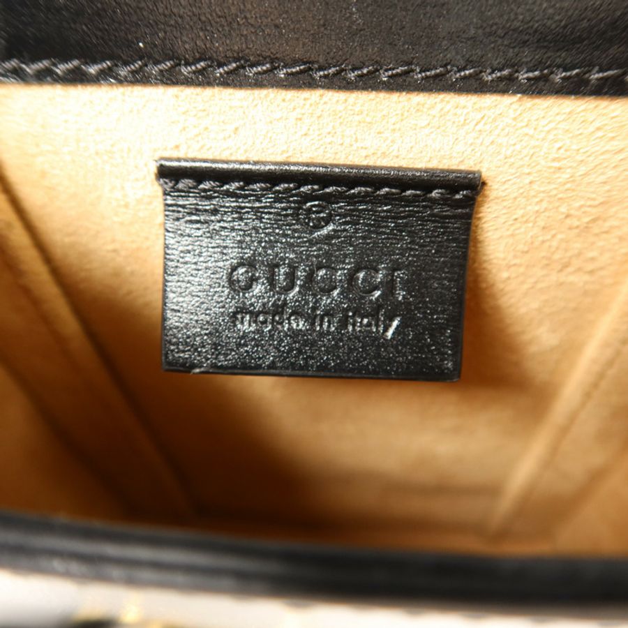 GUCCI 【激減優惠】牛皮皮革Horsebit 1955 Mini金扣肩背袋-5
