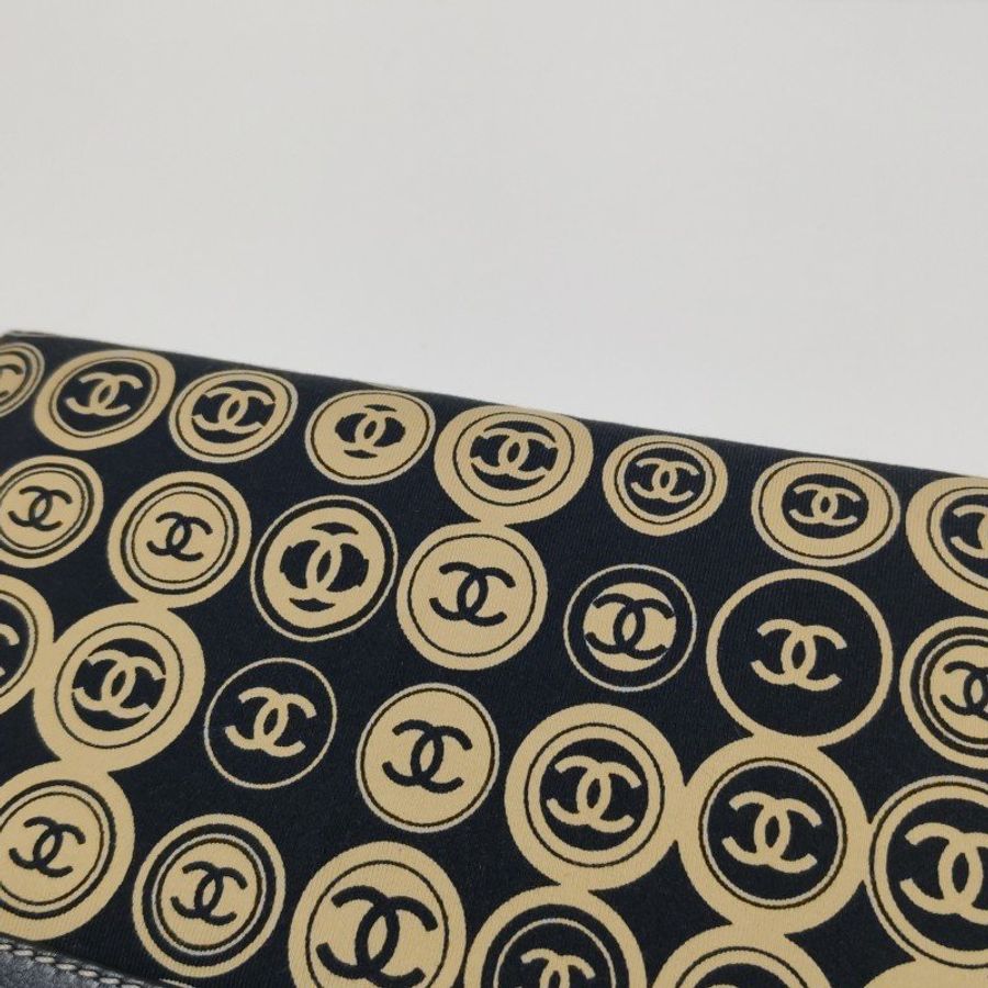 Chanel 牛皮 拼色 雙C Logo 中古 手拿包-12
