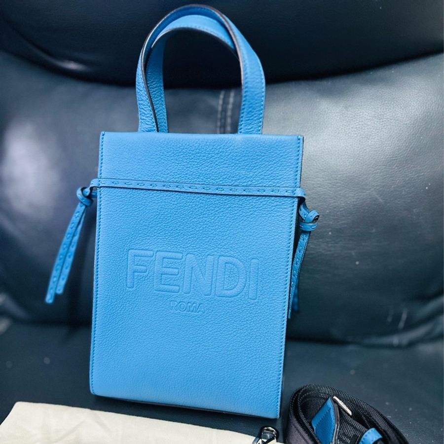 FENDI Mini Shopper Crossbody Bag-5