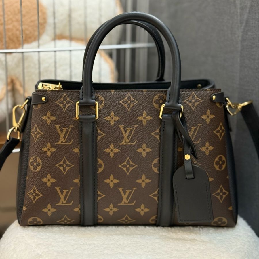 (台灣購證🇹🇼全配)LV M44898 SOUFFLOT BB 經典Monogram帆布手提兩用三層包✨最新晶片款-1