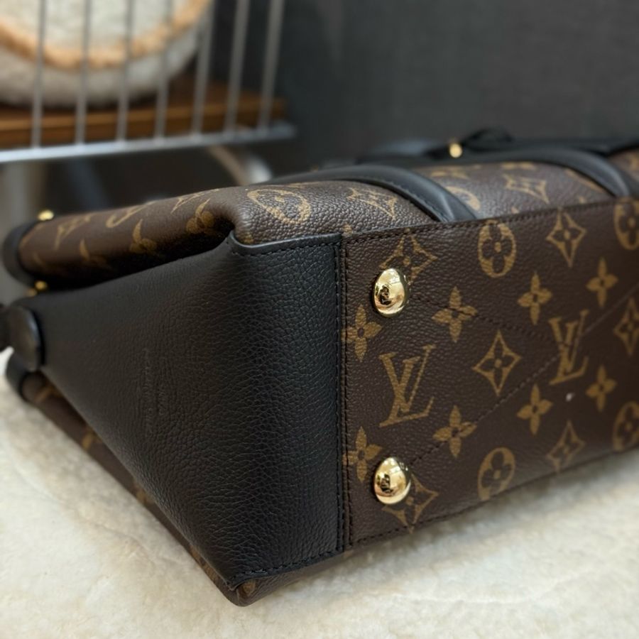 (台灣購證🇹🇼全配)LV M44898 SOUFFLOT BB 經典Monogram帆布手提兩用三層包✨最新晶片款-4