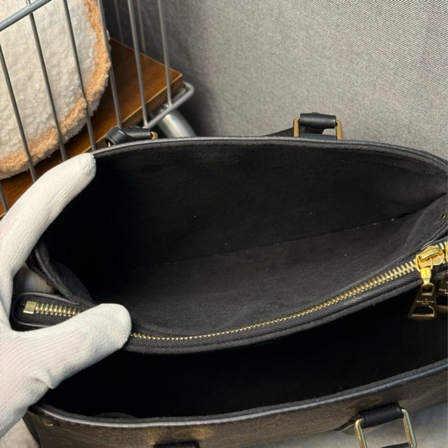 (台灣購證🇹🇼全配)LV M44898 SOUFFLOT BB 經典Monogram帆布手提兩用三層包✨最新晶片款-13