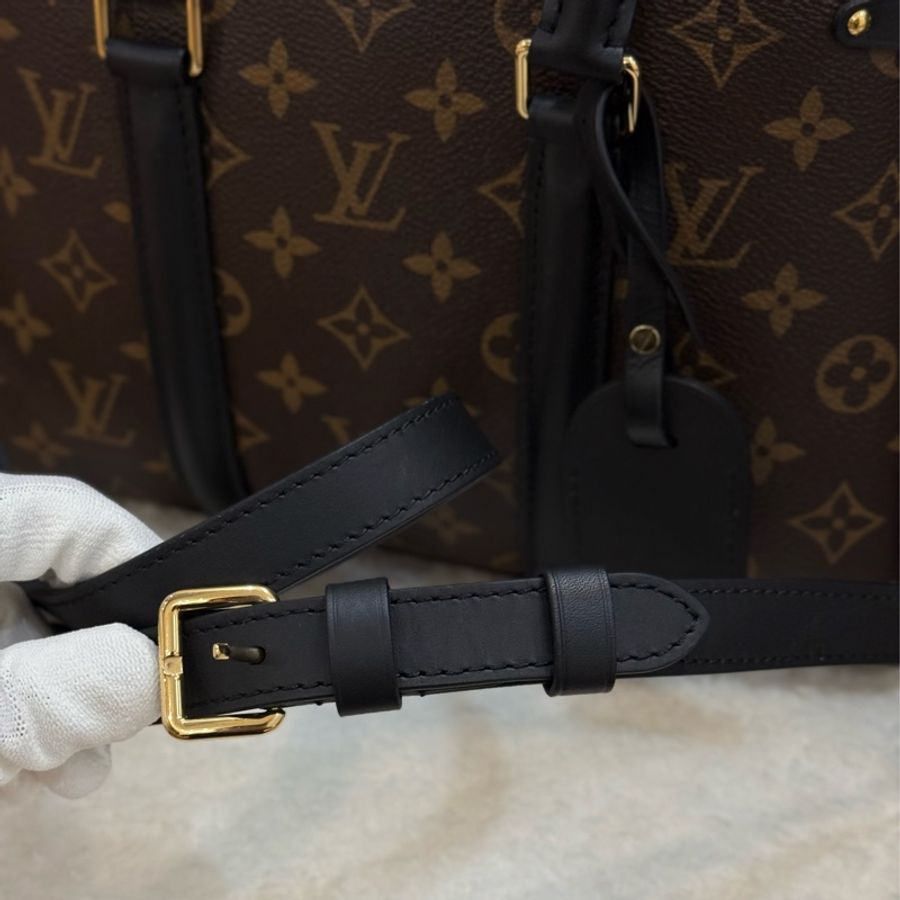 (台灣購證🇹🇼全配)LV M44898 SOUFFLOT BB 經典Monogram帆布手提兩用三層包✨最新晶片款-16