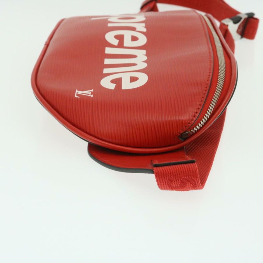 【日本直送】LOUIS VUITTON × Supreme Epi 腰包 紅色 M53418 LV Auth 29232SM-2