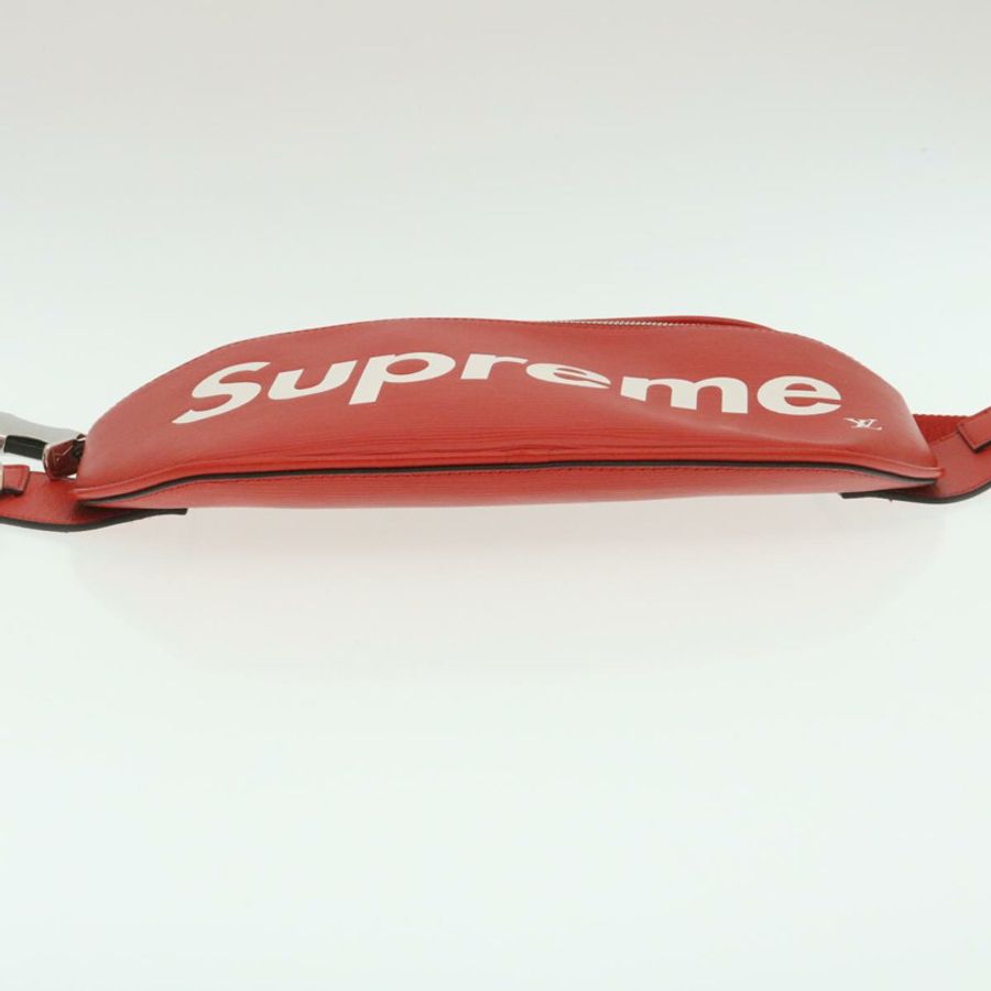 【日本直送】LOUIS VUITTON × Supreme Epi 腰包 紅色 M53418 LV Auth 29232SM-4