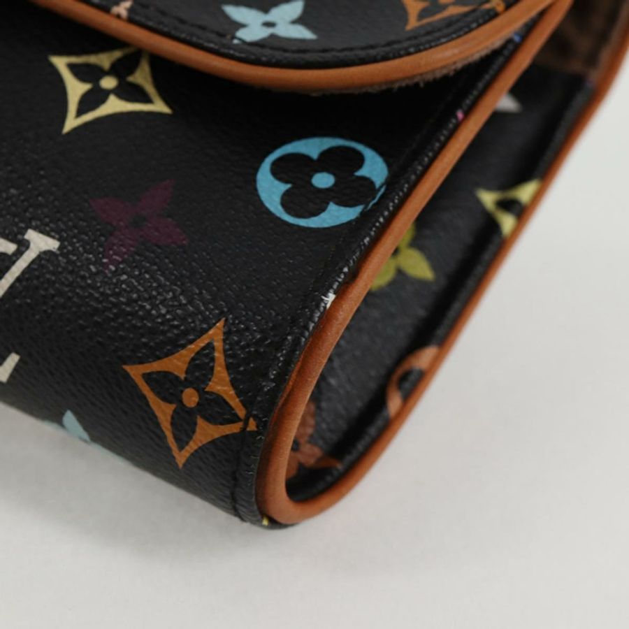 【日本直送】路易威登 Multicolor Pochette Courtney 手拿包 黑色 M45640 正品 128863V-13