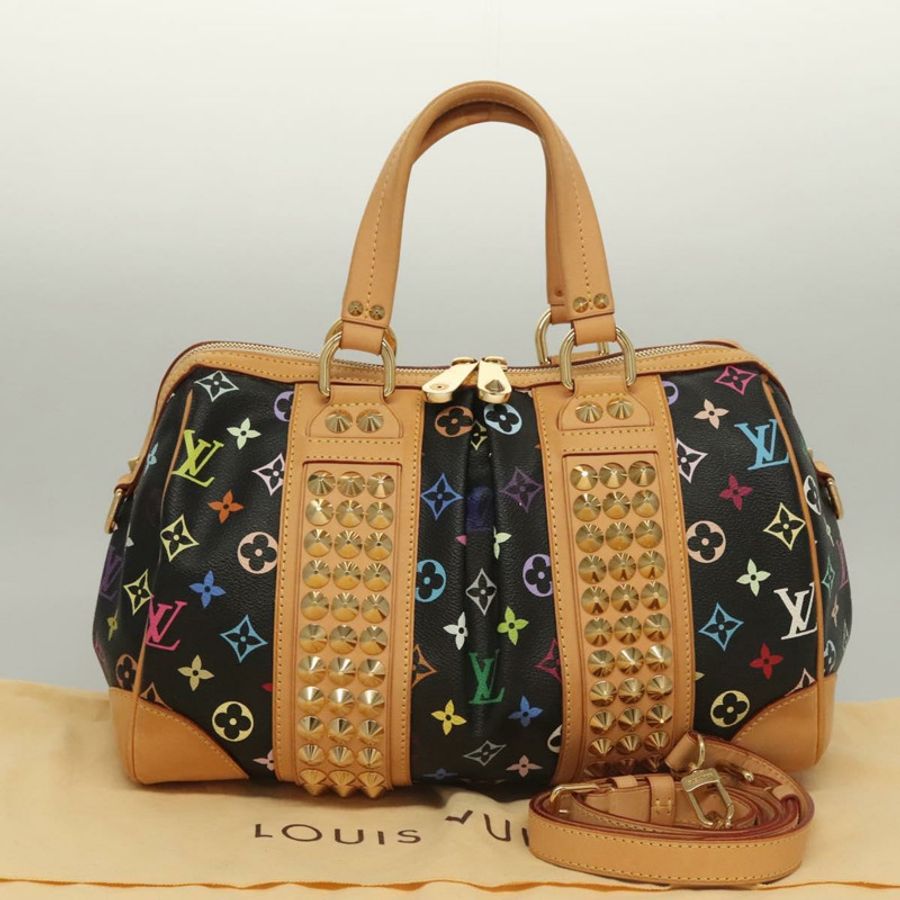 【日本直送】路易威登 Monogram Multicolor Courtney MM 兩用包 黑色 M45642 正品 128857-11