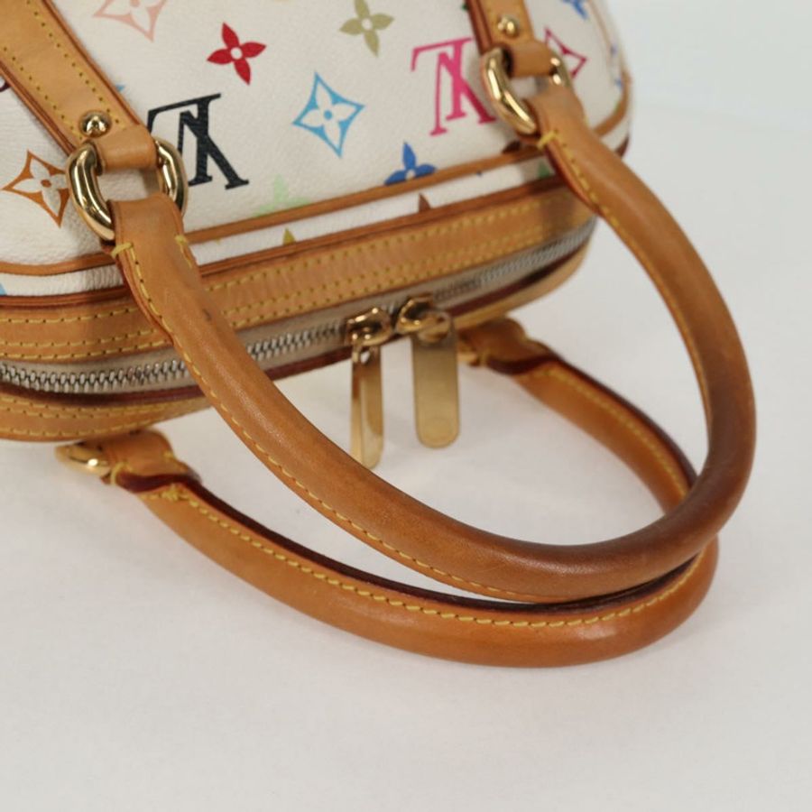 【日本直送】路易威登 Monogram Multicolor Priscilla 手提包 白色 M40096 正品 128869V-6