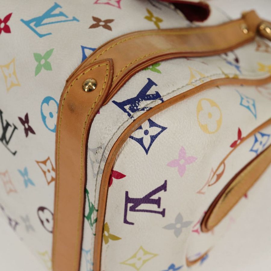 【日本直送】路易威登 Monogram Multicolor Priscilla 手提包 白色 M40096 正品 128869V-8