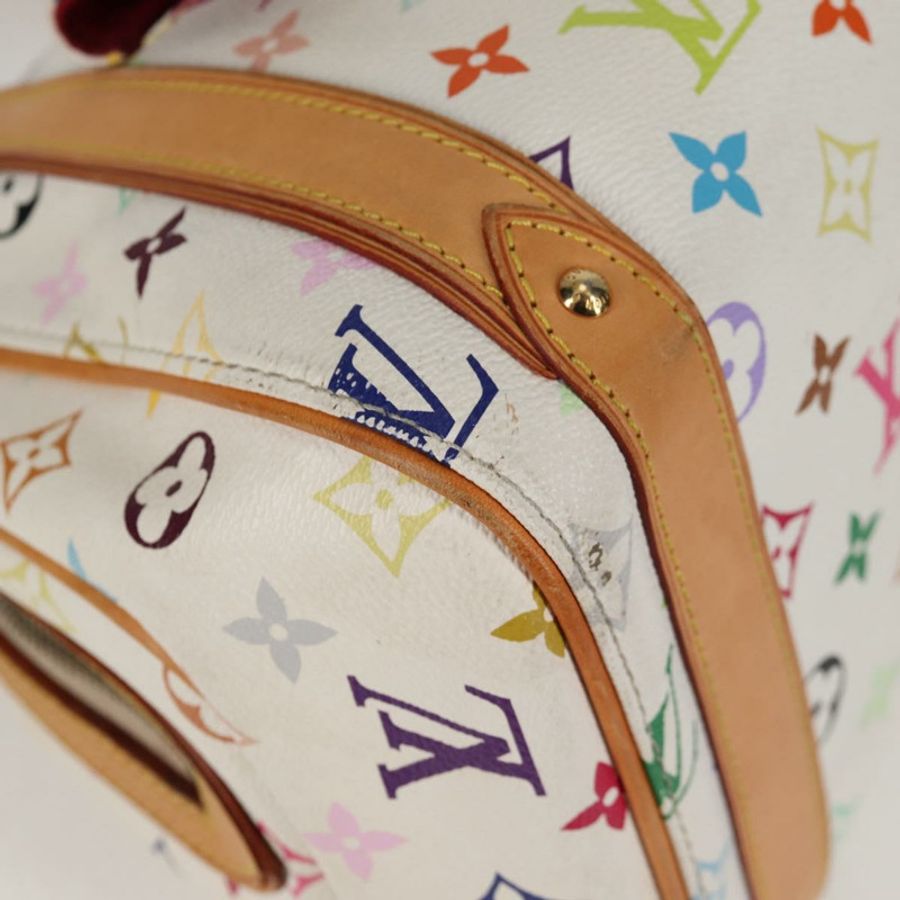 【日本直送】路易威登 Monogram Multicolor Priscilla 手提包 白色 M40096 正品 128869V-13